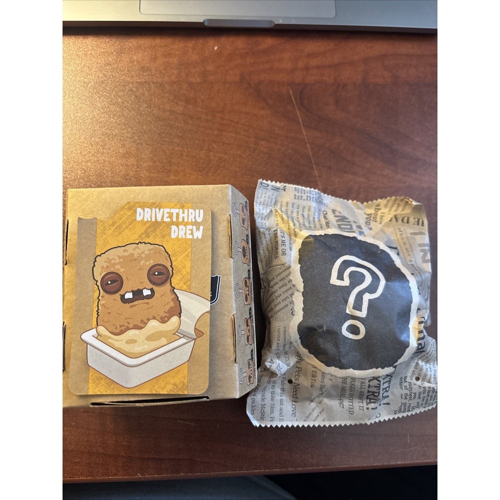 Drive-Thru Drew Fuggler Gold Nuggler Keychain /Trading Card Collectible x4